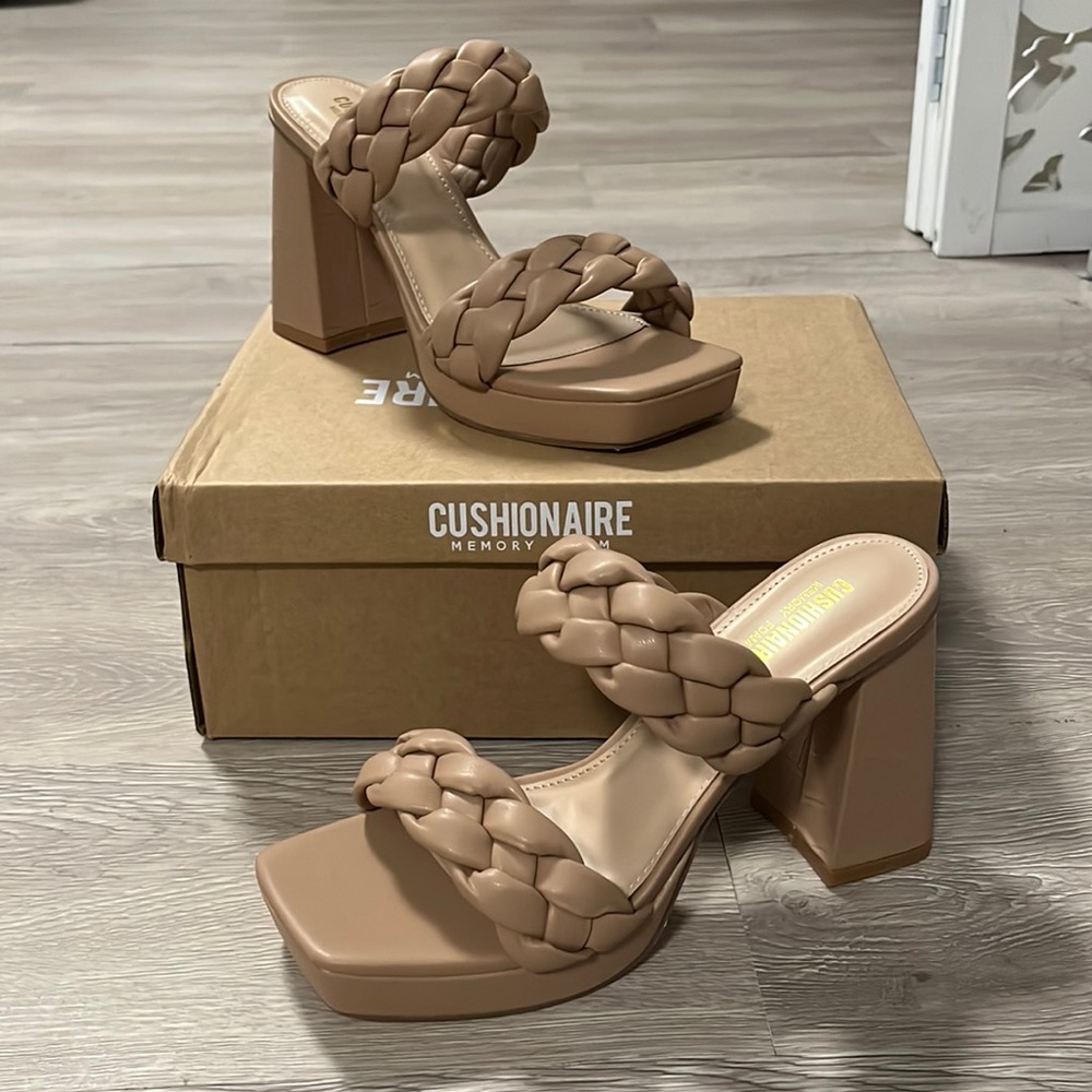 Slip on braided heel